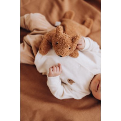 Wooly Organic Nahřívací polštářek Medvídek - Caramel Brown - obrázek