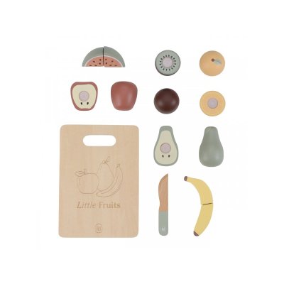 Little Dutch Krájecí ovoce dřevěné - obrázek