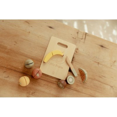 Little Dutch Krájecí ovoce dřevěné - obrázek