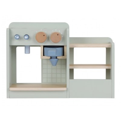 Little Dutch Kávovar dřevěný velký s příslušenstvím - Coffee House - obrázek