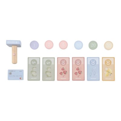 Little Dutch Pokladna se skenerem a čtečkou karet dřevěná - obrázek