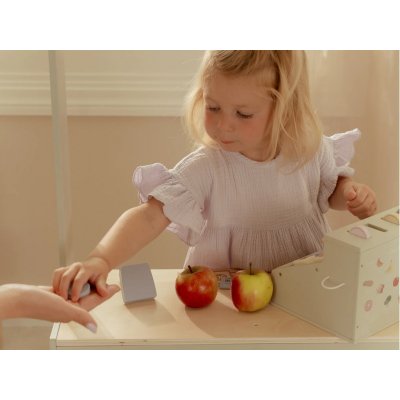 Little Dutch Pokladna se skenerem a čtečkou karet dřevěná - obrázek