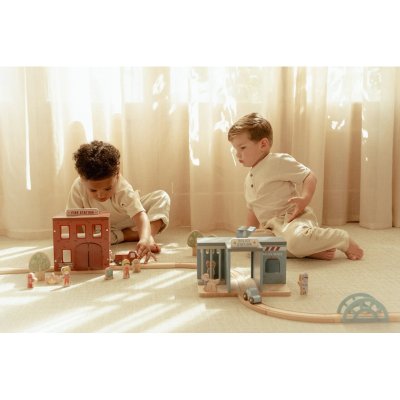 Little Dutch Hasičská stanice dřevěná - obrázek