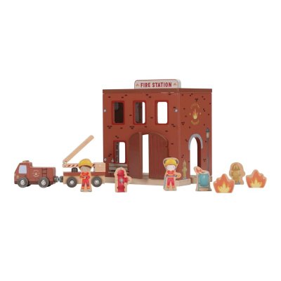 Little Dutch Hasičská stanice dřevěná - obrázek