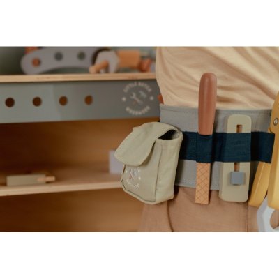 Little Dutch Pásek s dřevěným nářadím - Blue - obrázek