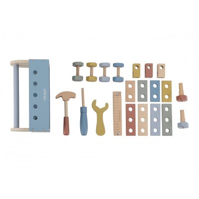 Little Dutch Box s nářadím dřevěný - Blue - obrázek