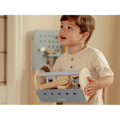 Little Dutch Box s nářadím dřevěný - Blue - obrázek