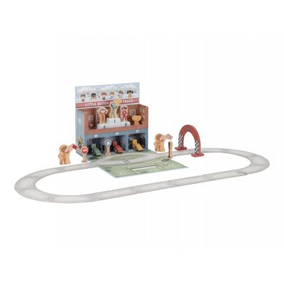 Little Dutch Závodní dráha s doplňky v kufříku - obrázek