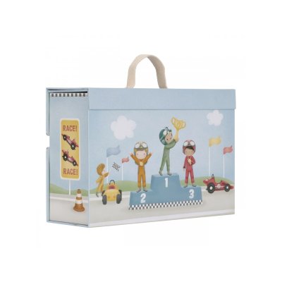 Little Dutch Závodní dráha s doplňky v kufříku - obrázek