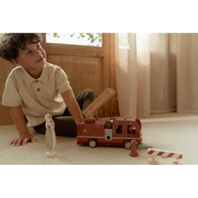 Little Dutch Hasičský náklaďák dřevěný - obrázek