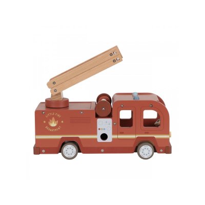 Little Dutch Hasičský náklaďák dřevěný - obrázek