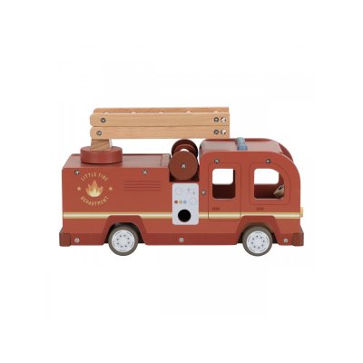 Little Dutch Hasičský náklaďák dřevěný - obrázek