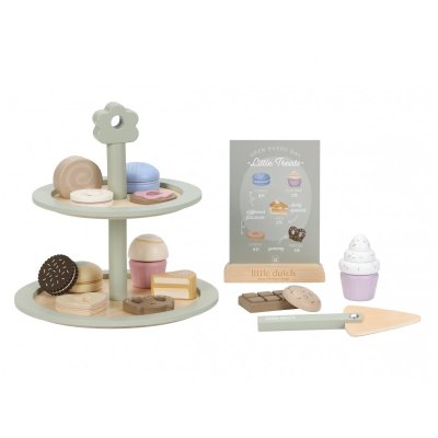 Little Dutch Stojan na cukrovinky s doplňky dřevěný