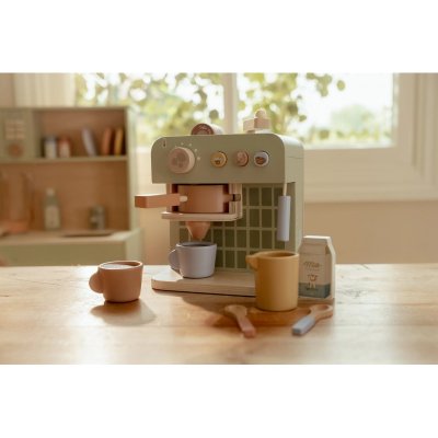 Little Dutch Kávovar na kapsle dřevěný - obrázek