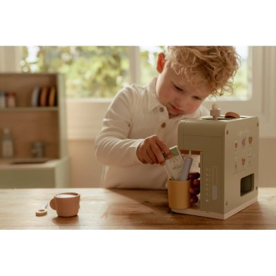 Little Dutch Kávovar na kapsle dřevěný - obrázek