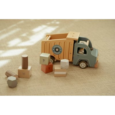 Little Dutch Náklaďák se sklápěčkou dřevěný - obrázek