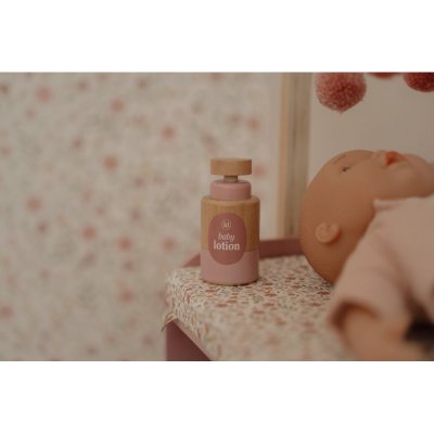 Little Dutch Přebalovací pult pro panenky dřevěný - Soft Flowers - obrázek