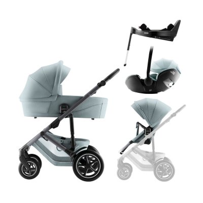 Britax Römer Smile 5Z Set Kompletní kočárek Style + Autosedačka + Základna - Harbor Blue