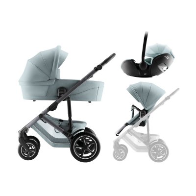 Britax Römer Smile 5Z Set Kompletní kočárek Style + Autosedačka - Harbor Blue