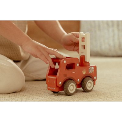 Little Dutch Hasičské auto dřevěné - obrázek