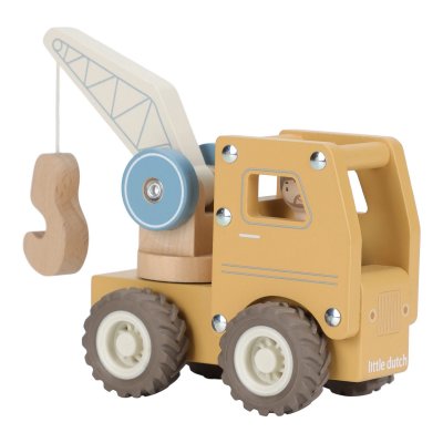 Little Dutch Autojeřáb dřevěný - obrázek