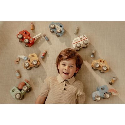 Little Dutch Autojeřáb dřevěný - obrázek
