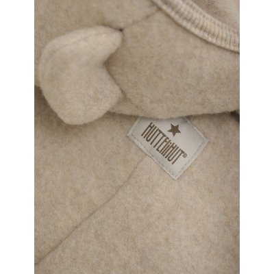 Huttelihut Kombinéza z merino vlny s oušky - Camel Melange, vel. 62 - obrázek