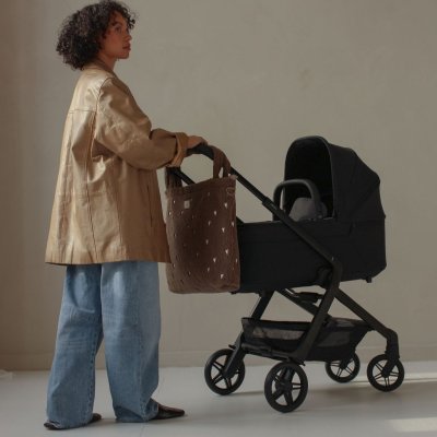 Studio Noos Přebalovací taška Teddy - Brown Hearts