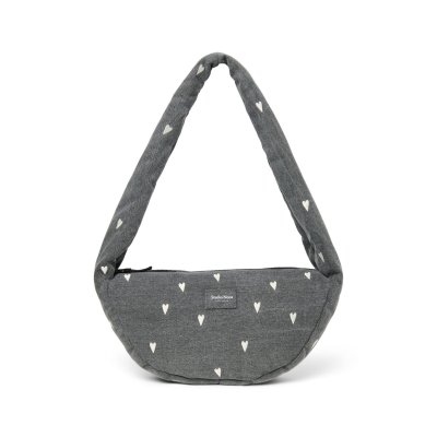 Studio Noos Crossbody taška Mini Denim - Grey Hearts - obrázek