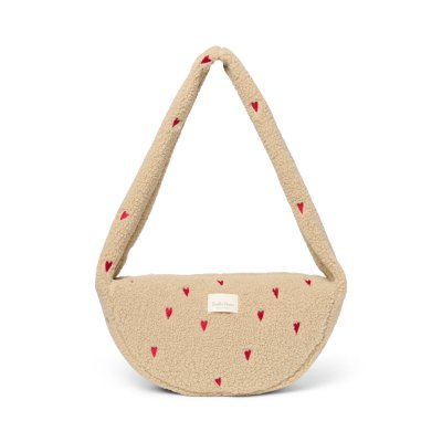Studio Noos Crossbody taška Mini Teddy - Ecru Hearts - obrázek