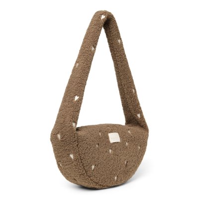 Studio Noos Crossbody taška Mini Teddy - Brown Hearts - obrázek