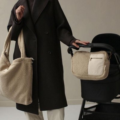 Studio Noos Organizér na kočárek Teddy - Ecru