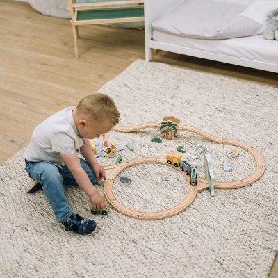 FreeOn Free2Play Dřevěná vláčkodráha se zvířátky - obrázek