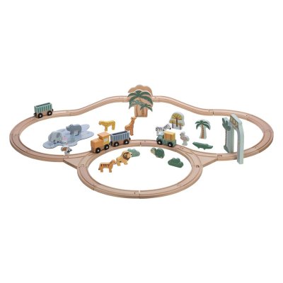 FreeOn Free2Play Dřevěná vláčkodráha se zvířátky - obrázek