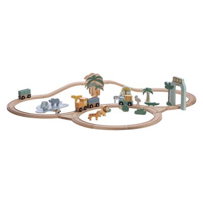 FreeOn Free2Play Dřevěná vláčkodráha se zvířátky - obrázek