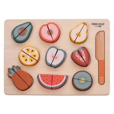 FreeOn Free2Play Dřevěný set - Krájej ovoce!