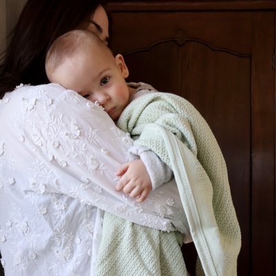 Vinter & Bloom deka Soft Grid Organic - Tender Green