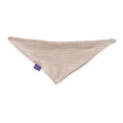 Träumeland Bandana Bib 2 ks - Beige & Schokopflaume - obrázek