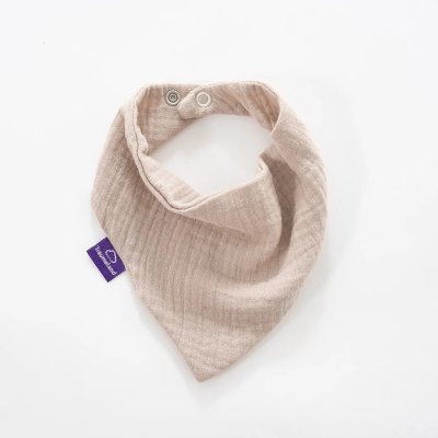 Träumeland Bandana Bib 2 ks - Beige & Schokopflaume - obrázek