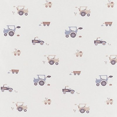 Träumeland Povlečení Jersey 100/135 + 40/60 - Little Farm Blau - obrázek