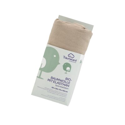 Träumeland Prostěradlo Bio-Bavlna s elastanem UNI - Taupe