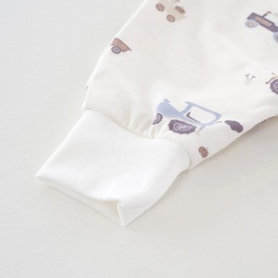 Träumeland Lehký spací pytel „to Go“ - Little Farm Blau, 74 cm - obrázek