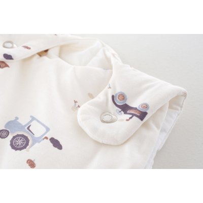 Träumeland Spací pytel Liebmich 3dílný set - Little Farm Blau, vel. 68/74 - obrázek