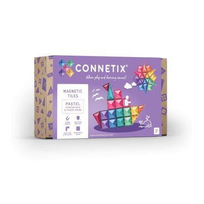 Connetix Magnetická stavebnice - Pastel Starter Pack, 64 ks - obrázek