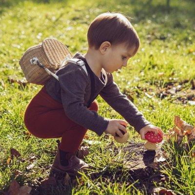 Peqne Punčochy s kšandami - Cihlově Červená, vel. 74 - 82 - obrázek