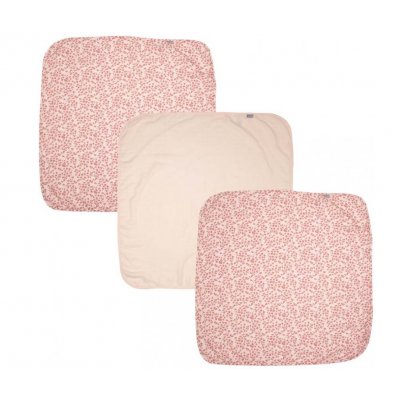 Bébé Jou mušelínová plenka 70 x 70 cm set 3 ks - Leopard Pink