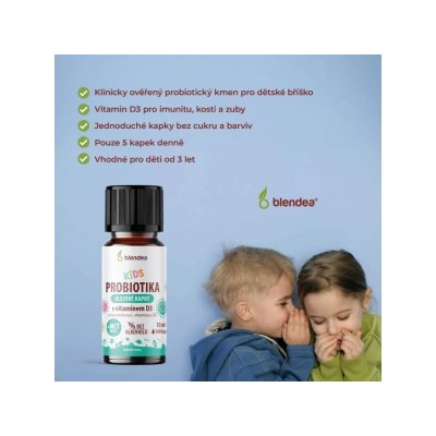 Blendea Probiotika pro děti s vitamínem D3, 10 ml - obrázek