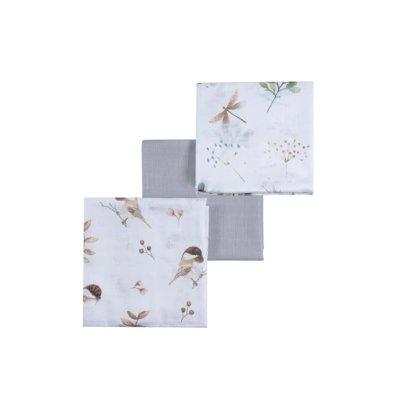 Nanna Mušelínové pleny - Birds, 3 ks - obrázek