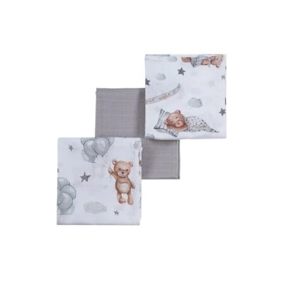 Nanna Mušelínové pleny - Teddy Bear, 3 ks - obrázek