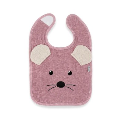 Sterntaler Dětský froté bryndák - Myška Mabel Pink